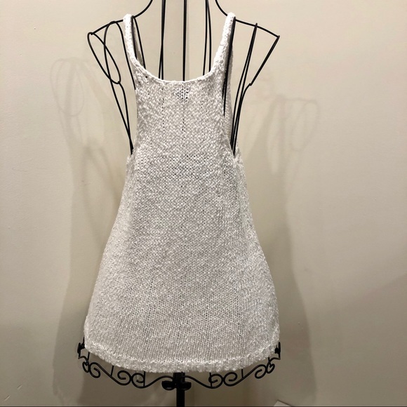 Aerie white knit tank top - Picture 2 of 3